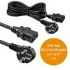Qoltec Kabel zasilający | wtyczka kątowa SCHUKO CEE 7/7 (E/F) | IEC C13 | 3x1.0mm2 | Czysta miedź Cu | 3m
